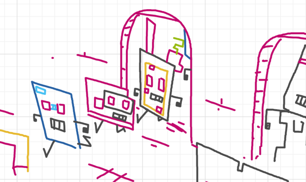 A panel from I've Been Everywhere, Man, episode nine of the Board Boards object show by Furretwalk/WalkingFurret.